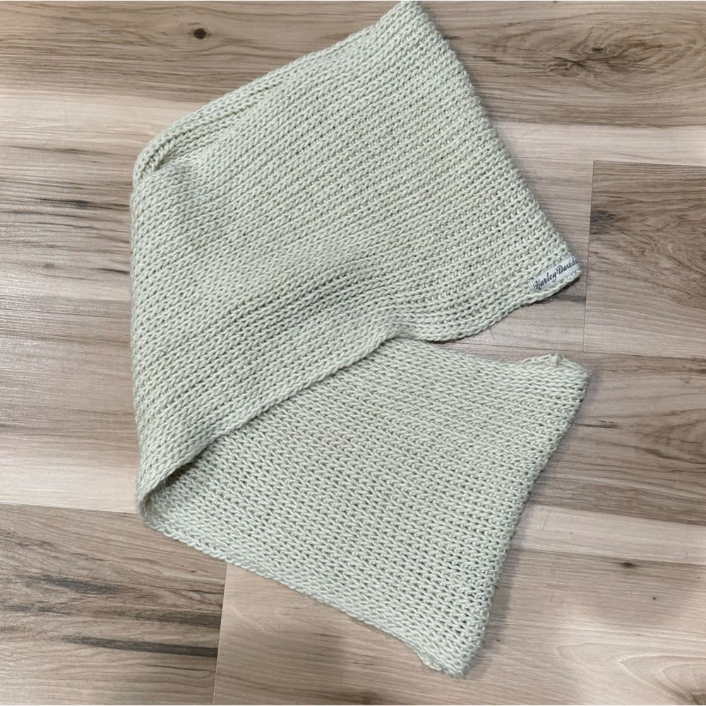 Harley Davidson Cream Shimmer Knit Infinity Scarf Women’s